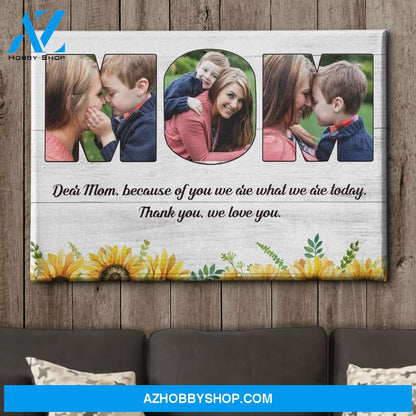 Message To Mom - Personalized Custom Photo Canvas