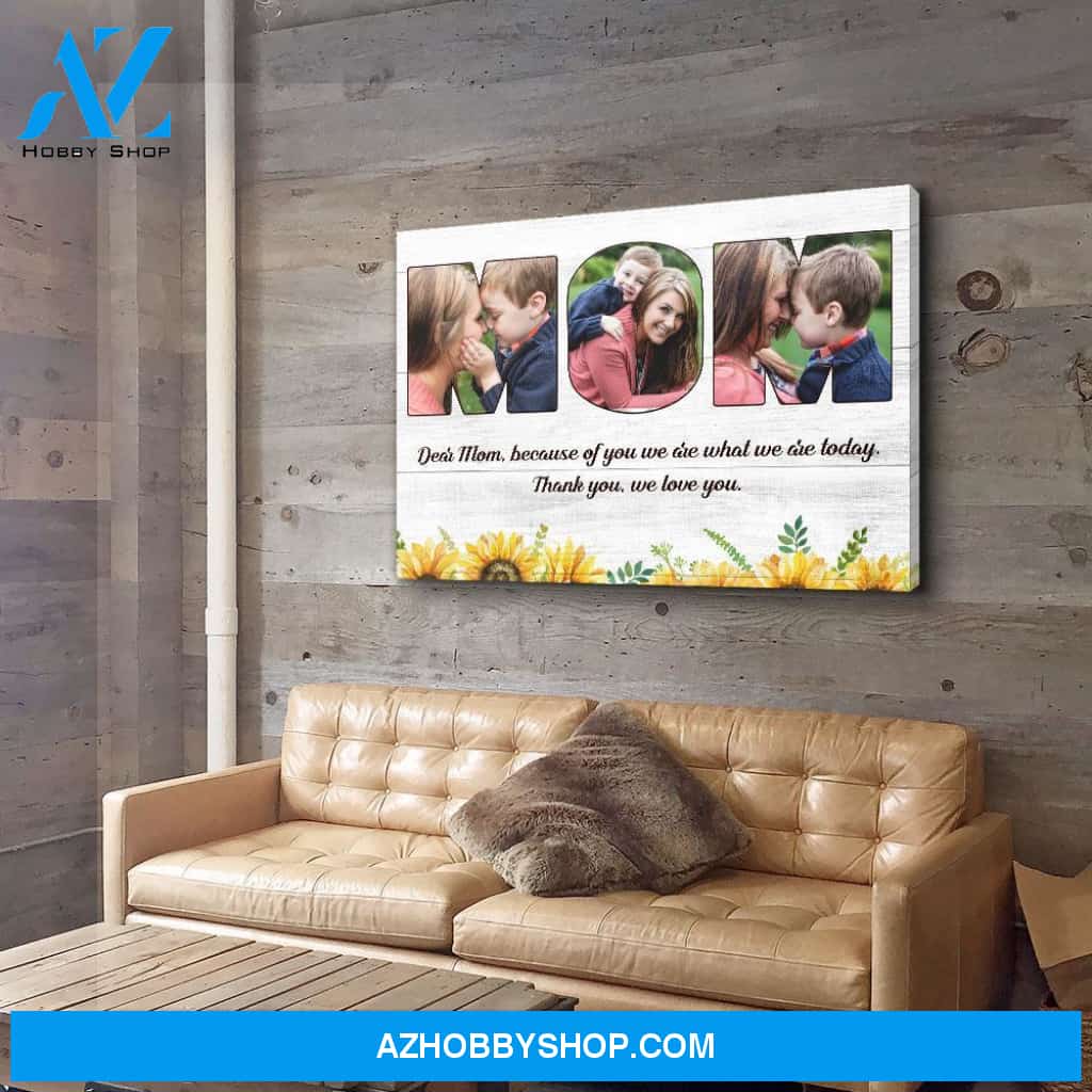 Message To Mom - Personalized Custom Photo Canvas