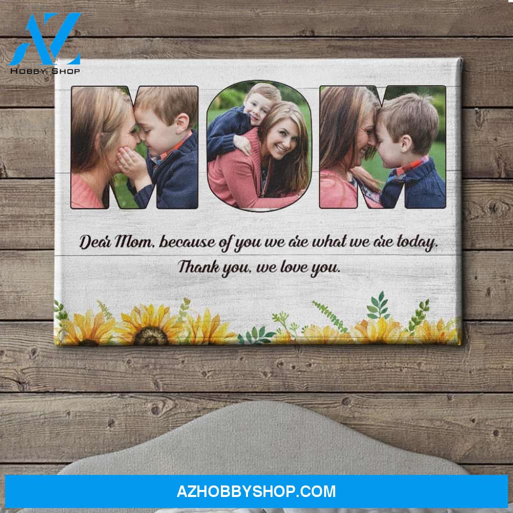 Message To Mom - Personalized Custom Photo Canvas