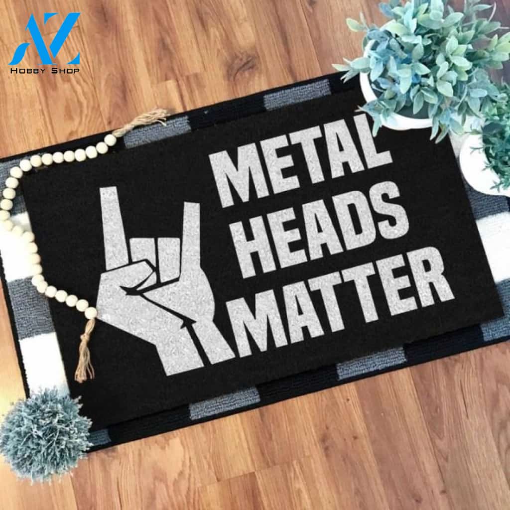 Metal heads matter Doormat | Welcome Mat | House Warming Gift