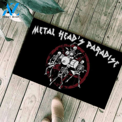 Metal head's paradise Skeleton Doormat | Welcome Mat | House Warming Gift