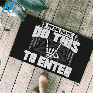Metal home do this to enter Satan Doormat | Welcome Mat | House Warming Gift