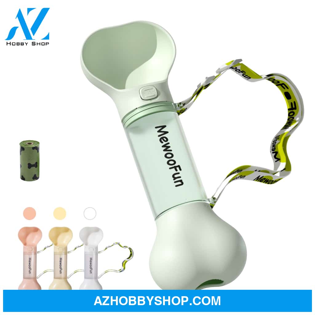 Mewoofun Pet Dog Water Bottle Feeder Bowl 2 In 1 Leak Proof Portable Food Pets Outdoor Travel