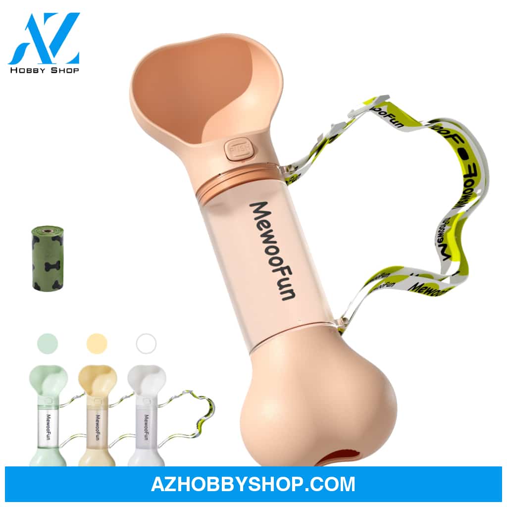 Mewoofun Pet Dog Water Bottle Feeder Bowl 2 In 1 Leak Proof Portable Food Pets Outdoor Travel