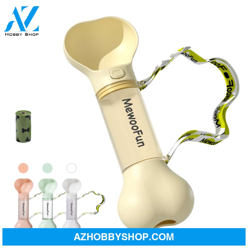 Mewoofun Pet Dog Water Bottle Feeder Bowl 2 In 1 Leak Proof Portable Food Pets Outdoor Travel