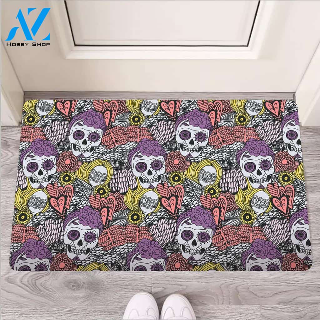 Mexican Skull Door Mat