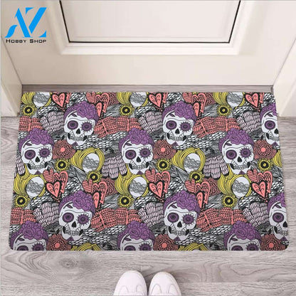 Mexican Skull Door Mat