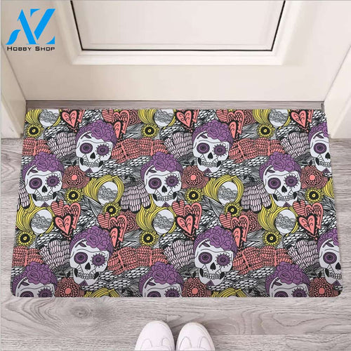 Mexican Skull Door Mat