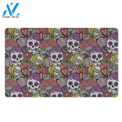 Mexican Skull Door Mat