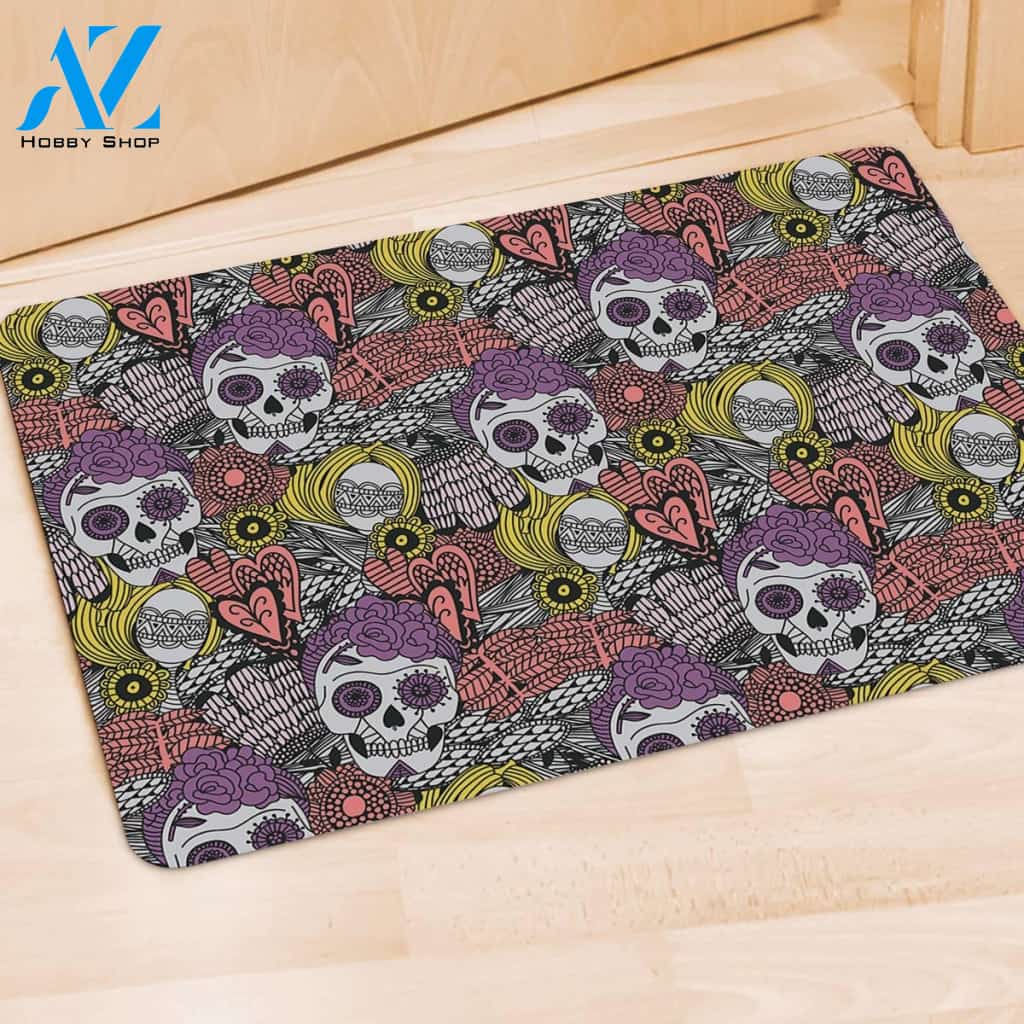 Mexican Skull Door Mat