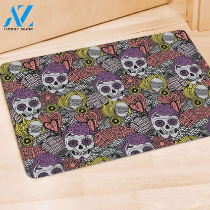 Mexican Skull Door Mat