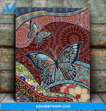 Mhdbtf0101 Boho Butterfly Vertical Matte Canvas