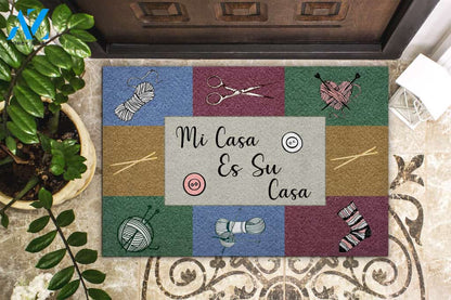 Mi Casa Es Su Casa Knitting Doormat | Welcome Mat | House Warming Gift