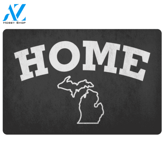 Michigan Home Doormat Indoor And Outdoor Doormat Warm House Gift Welcome Mat Gift For Family Michigan Lover