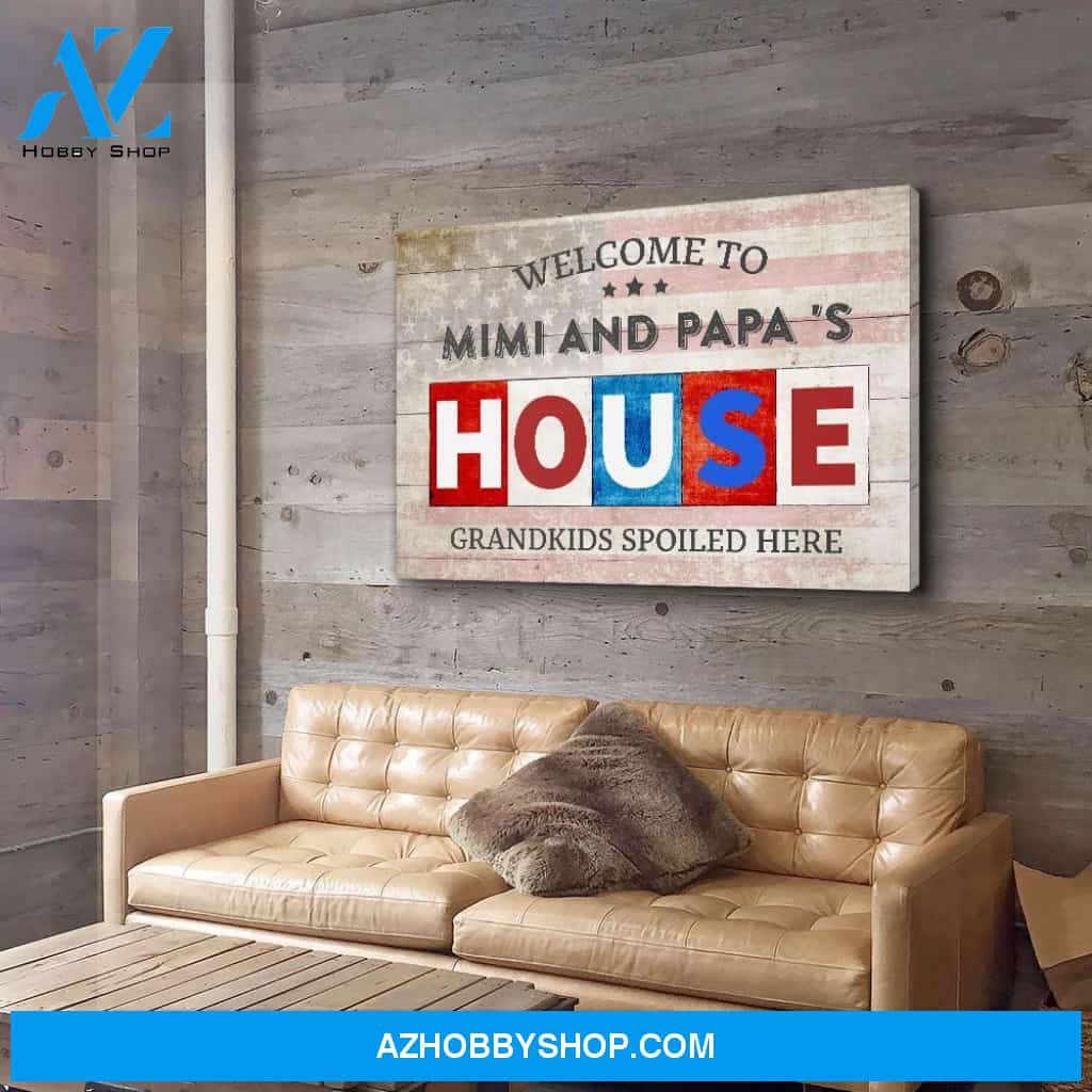 Mimi And Papa House - Personalized Custom Matte Canvas