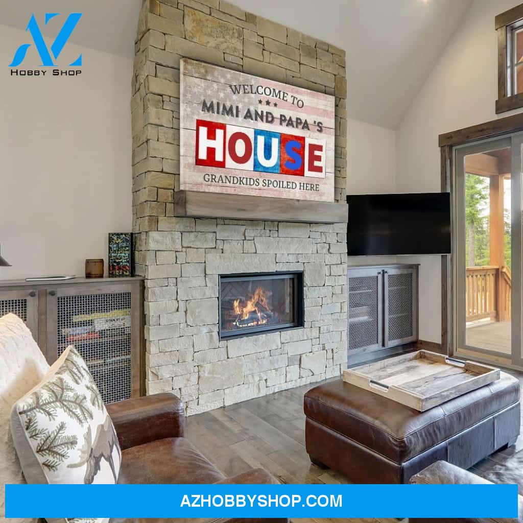 Mimi And Papa House - Personalized Custom Matte Canvas