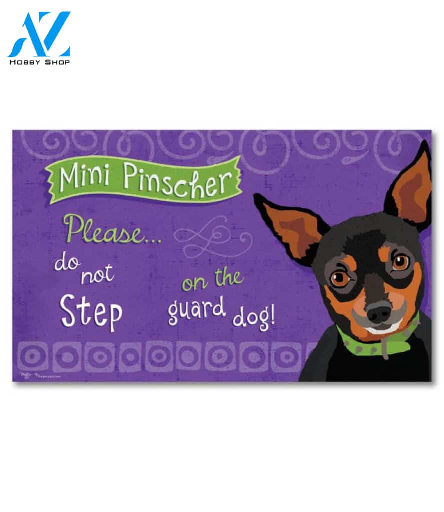 Mini Pinscher Doormat - 18" x 30"