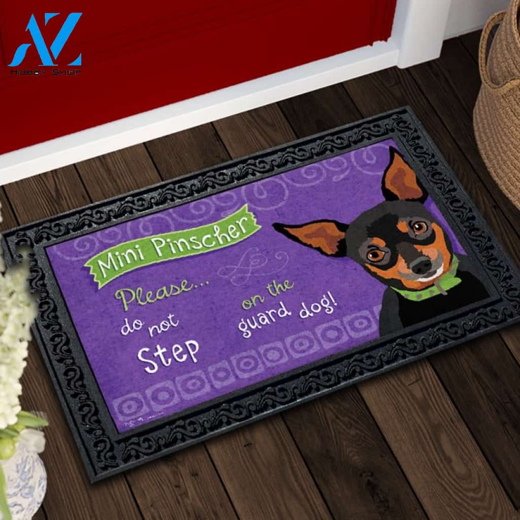 Mini Pinscher Doormat - 18" x 30"