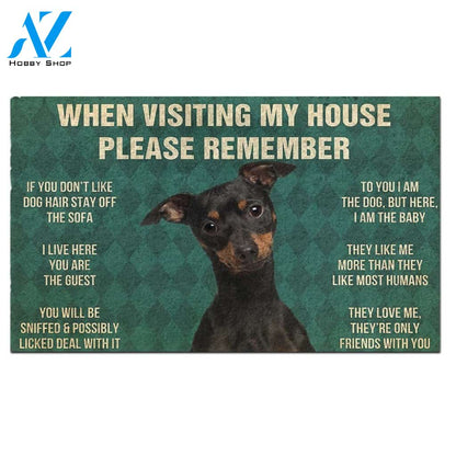 Miniature Pinscher's Rules Doormat