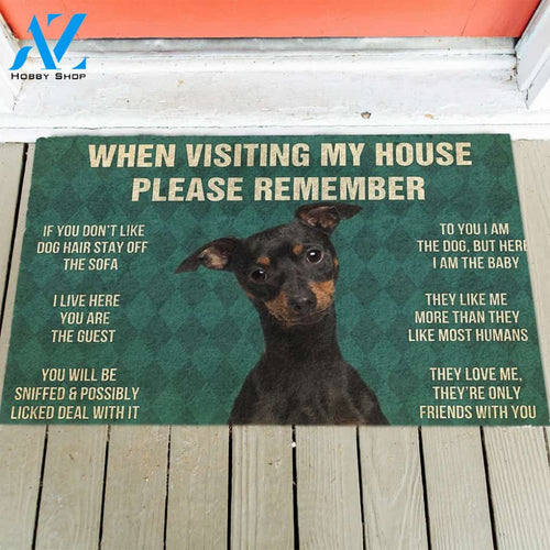 Miniature Pinscher's Rules Doormat