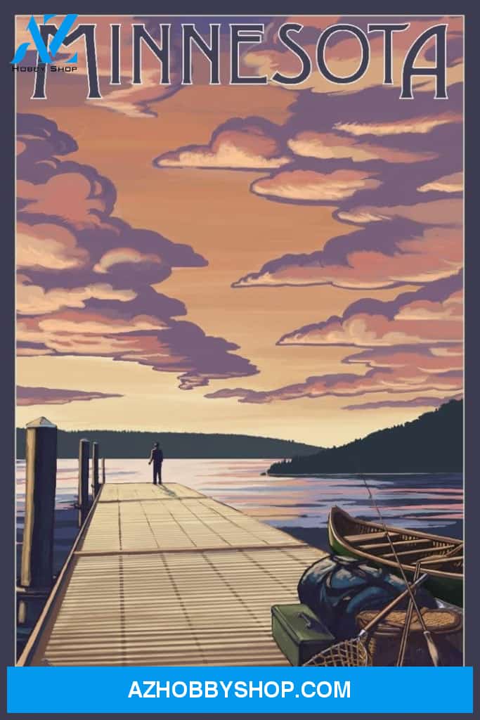 Minnesota Dock Scene And Lake