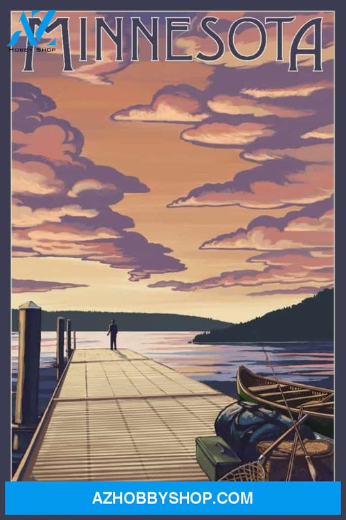 Minnesota Dock Scene And Lake
