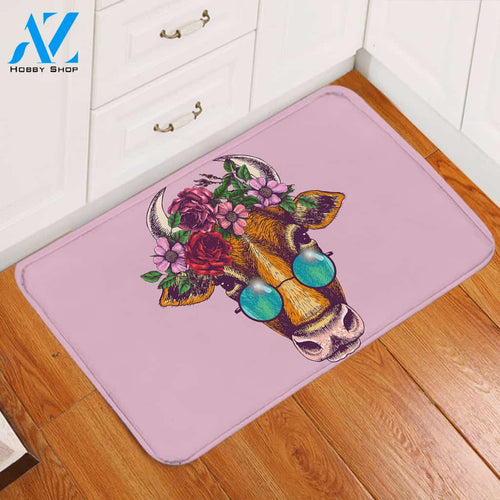 Miss Moo Pink Door Mat