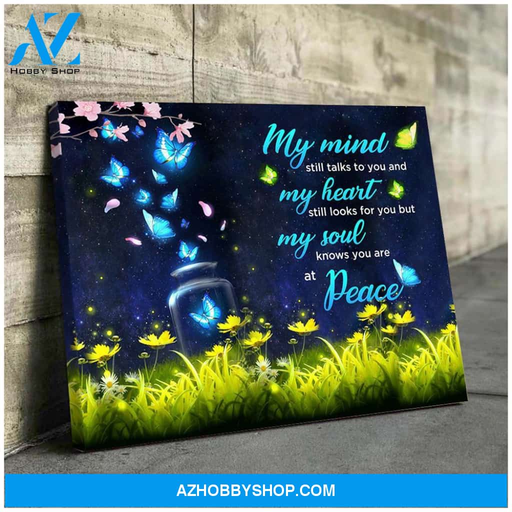 Missing love - My soul knows you are at peace - Personalized Canvas