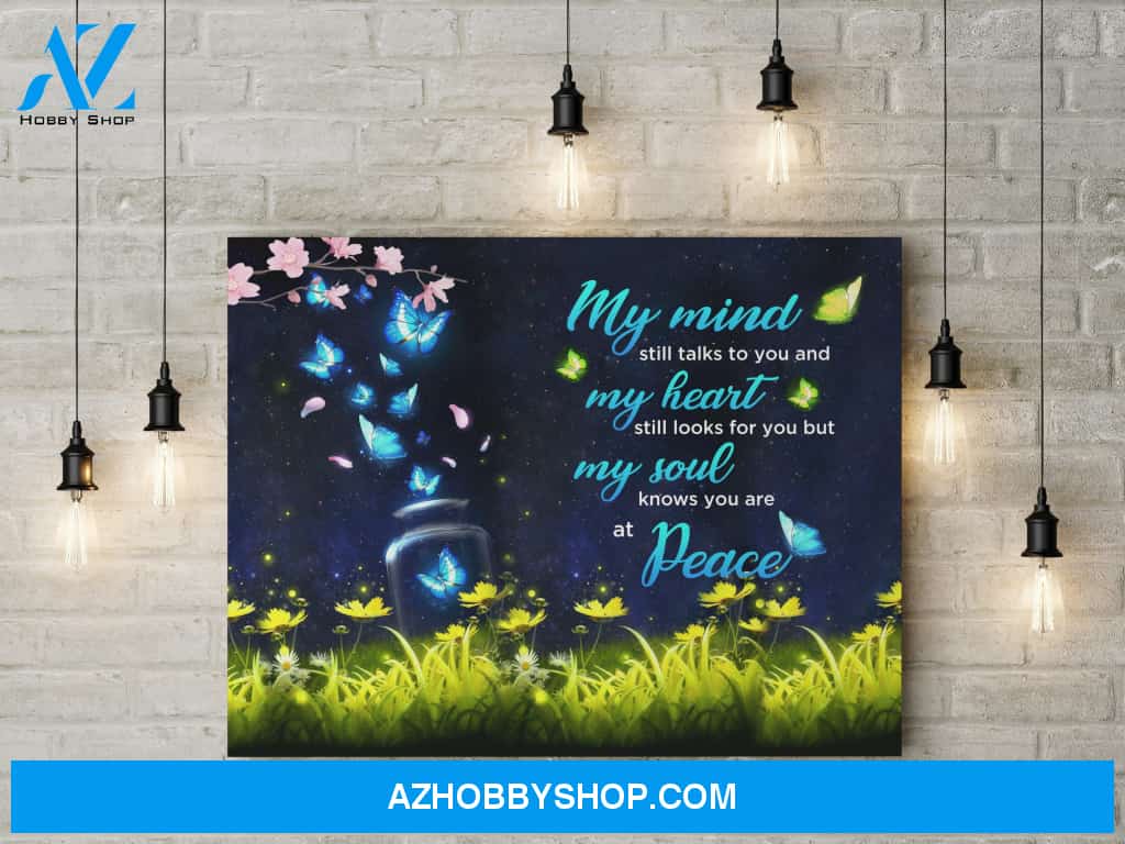 Missing love - My soul knows you are at peace - Personalized Canvas