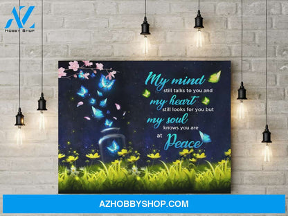 Missing love - My soul knows you are at peace - Personalized Canvas