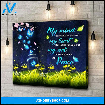 Missing love - My soul knows you are at peace - Personalized Canvas