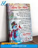 Missing You Always Especially At Christmas Personalized Canvas