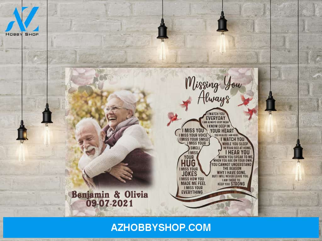 Missing you always - Personalized Canvas
