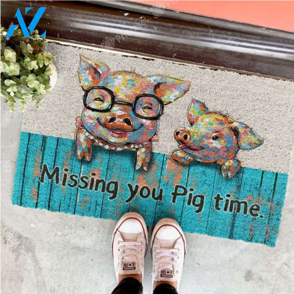 Missing You Pig Time CLA1710115D Doormat
