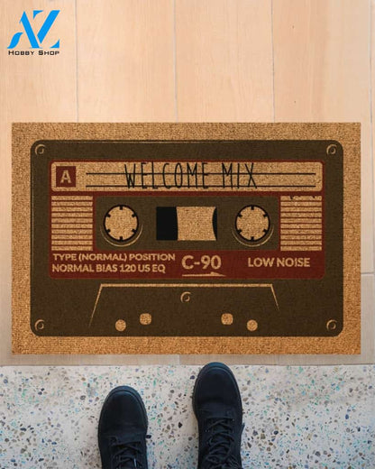 Mixtape Welcome Mix Funny Doormat Gift For Friend Family Birthday Gift Home Decor Warm House Gift Welcome Mat
