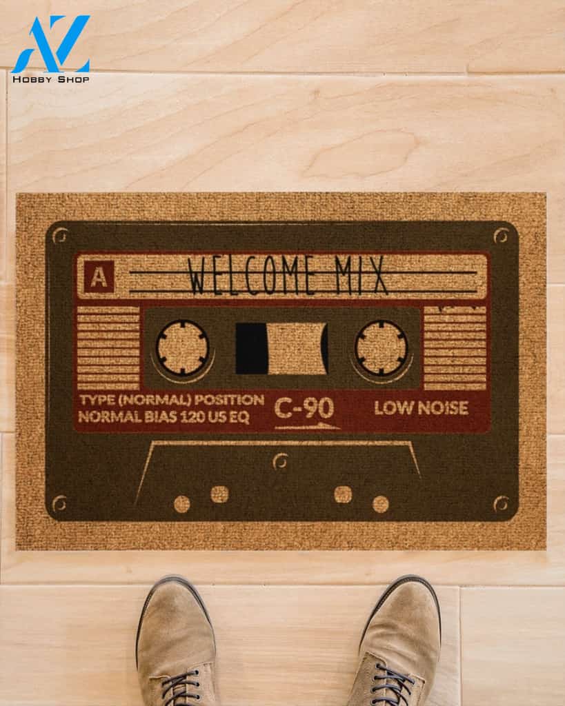 Mixtape Welcome Mix Funny Doormat Gift For Friend Family Birthday Gift Home Decor Warm House Gift Welcome Mat