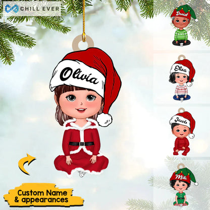 Personalized Baby Christmas With Name Ornament CTH01