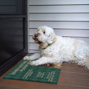 Corgi Puppy's Rules Doormat