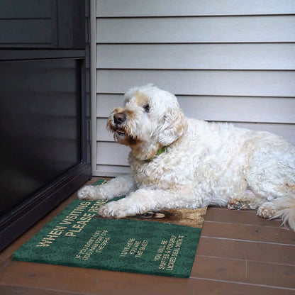 English Cocker Spaniel's Rules Doormat