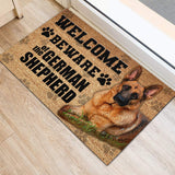 Beware of the German Shepherd Doormat Gift Home Decor HN