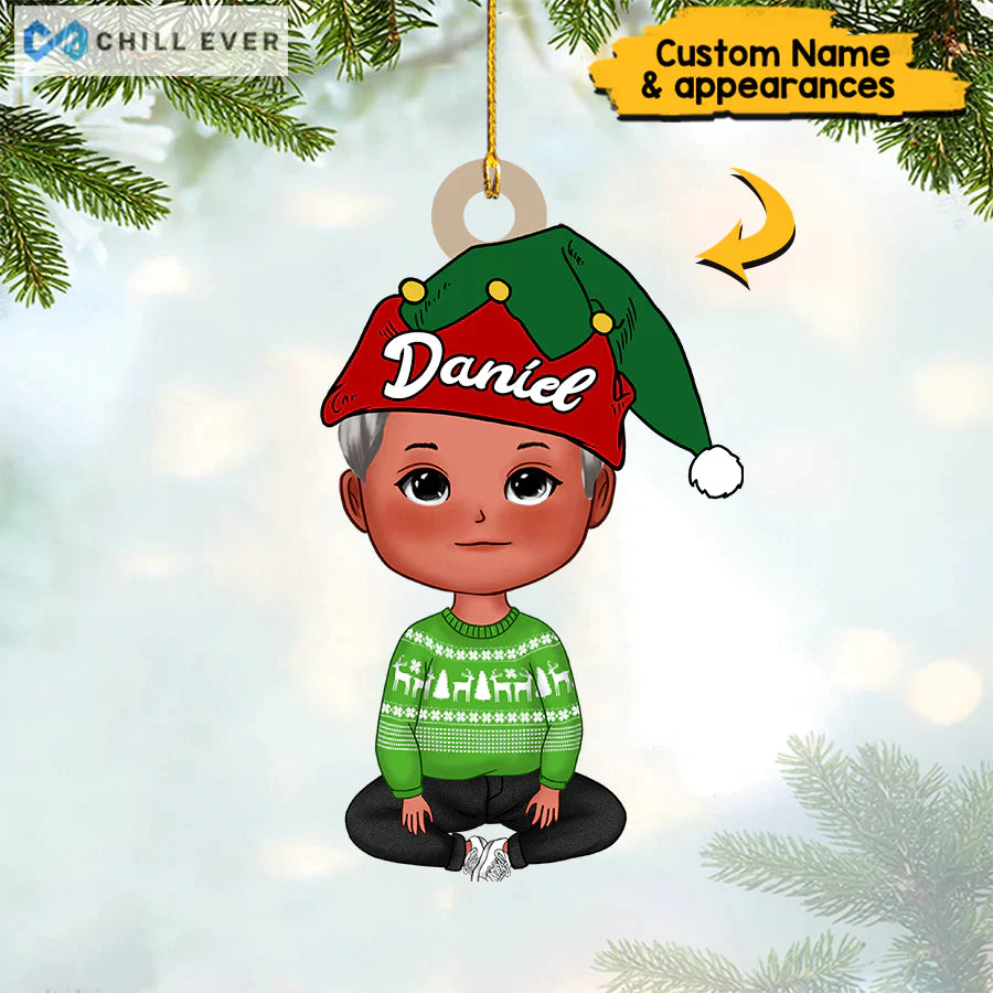Personalized Baby Christmas With Name Ornament CTH01