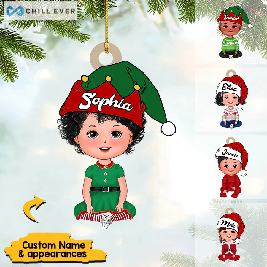 Personalized Baby Christmas With Name Ornament CTH01