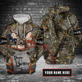 Hunting Gifts Deer Hunting Gifts Deer Hunting Personalized All Over Printed US Unisex Size Hoodie