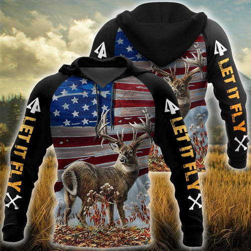 Hunting Gifts Deer Hunting Gifts Deer Hunting US Unisex Size Hoodie