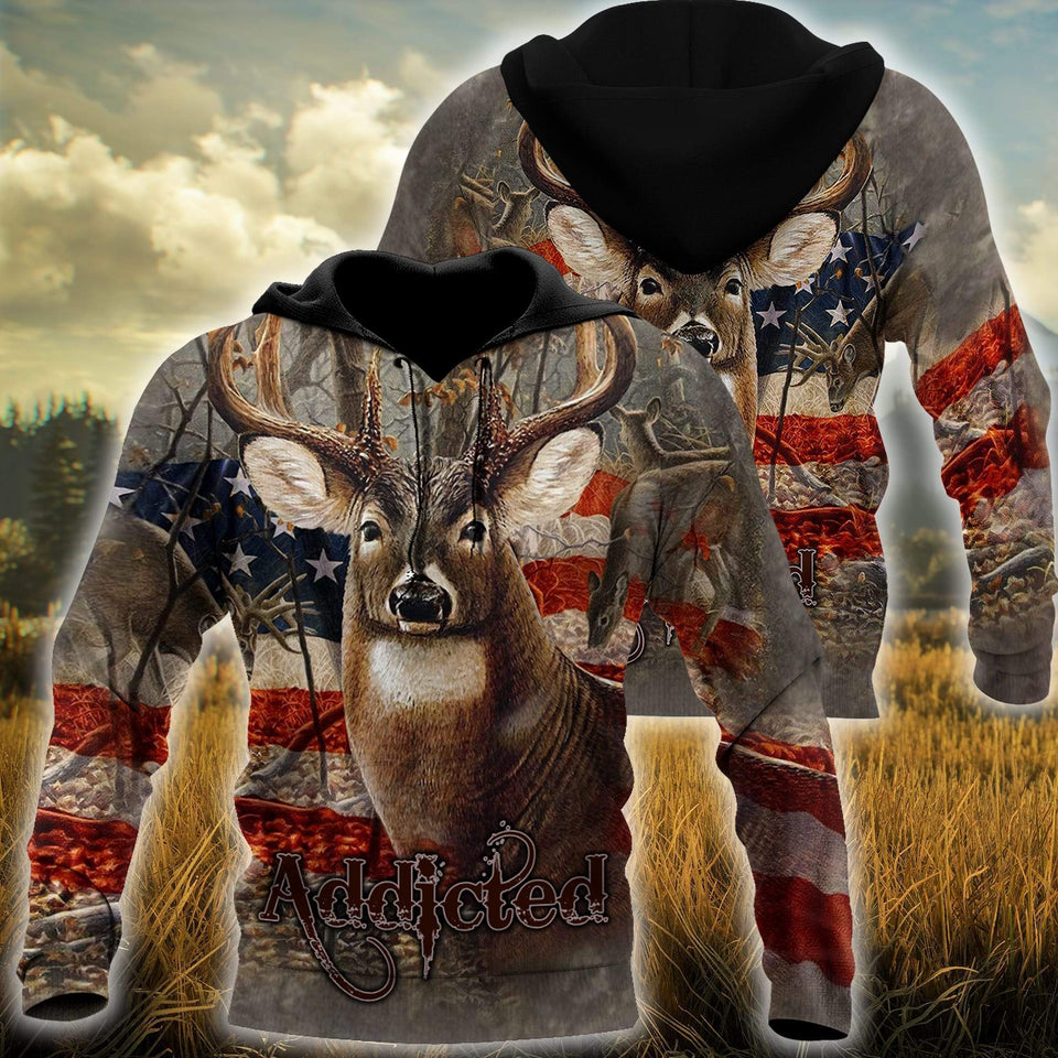Hunting Gifts Deer Hunting Gifts Deer Hunting US Unisex Size Hoodie