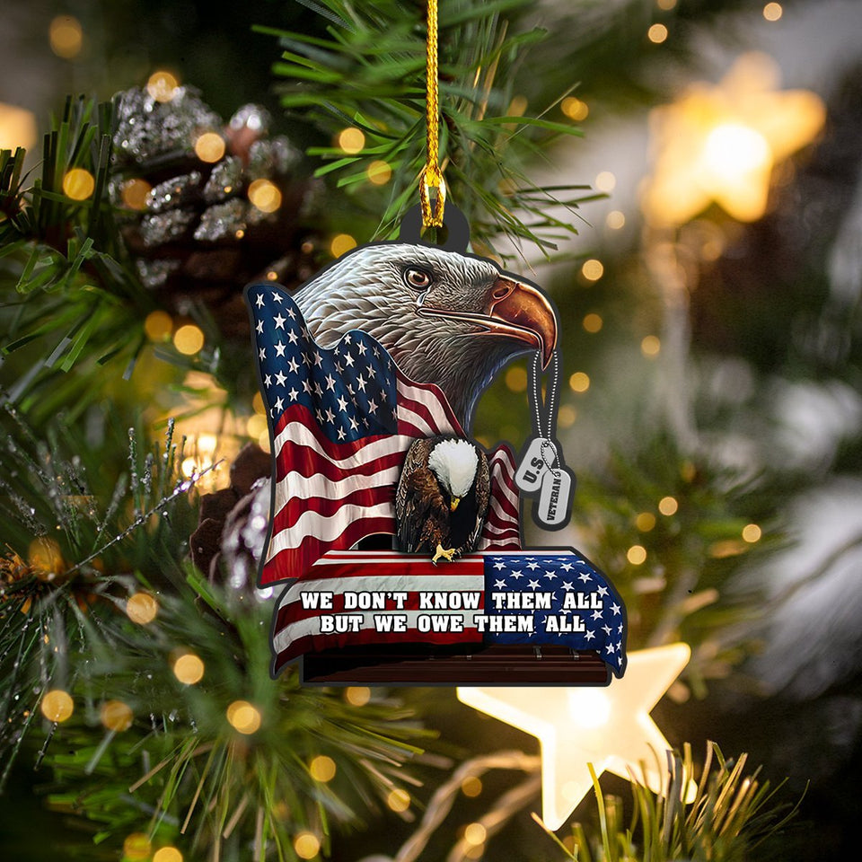 U.S Veteran - Shaped Ornament1 - ATM2K Car Ornament