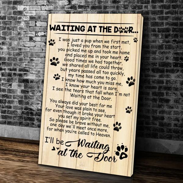 Waiting At The Door I'll Be Waiting At The Door Canvas Wall Art