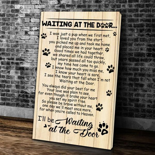 Waiting At The Door I'll Be Waiting At The Door Canvas Wall Art