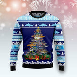 Shark Christmas Tree Ugly Christmas Sweater 