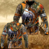 Hunting Gifts Deer Hunting Gifts All Over Print Camo Deer Hunter US Unisex Size Hoodie